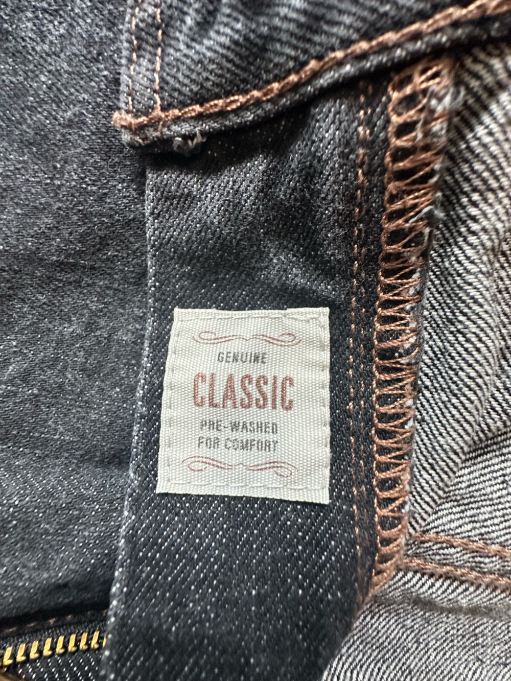 Eddie Bauer Classic Fit Black Denim Jeans 38x30 Straight Leg - Picture 3 of 11